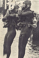 Gary on right 'Diving Team One' Oct. 1967